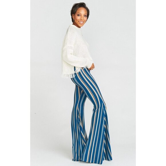 Show Me Your Mumu Striped Bell Bottom Pants - Picture 9 of 10